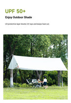 black Canopy Version-Canopy+Folding Table+2 Moon Chairs