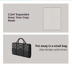 Black Ground Mat Version-Ground Mat+Folding Table+2 Moon Chairs