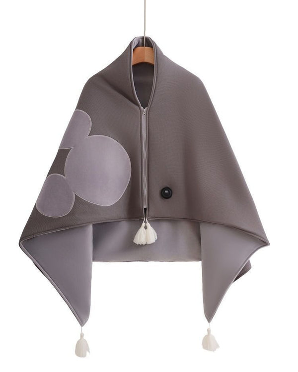 Graphene Heated Shawl with 3-Level Temperature Control (Grey)