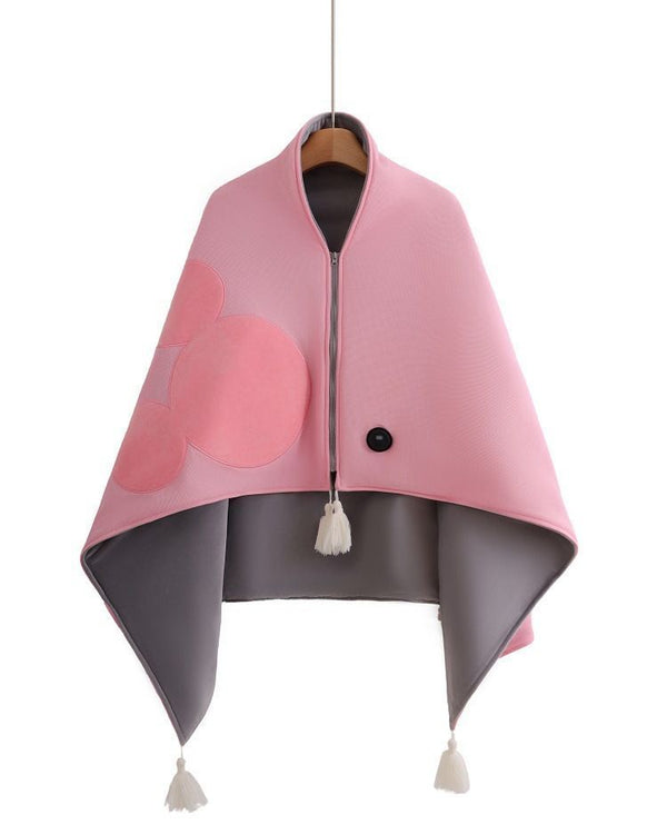 Graphene Heated Shawl with 3-Level Temperature Control (Pink)