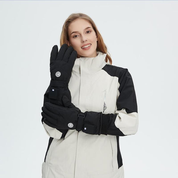 USB Heated Winter Gloves with 3 Temperature Levels (Black)