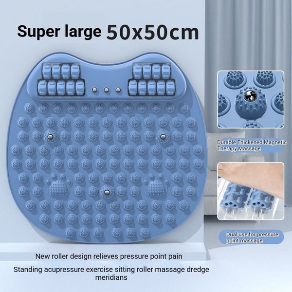 Acupressure Mat with Rollers - Blue