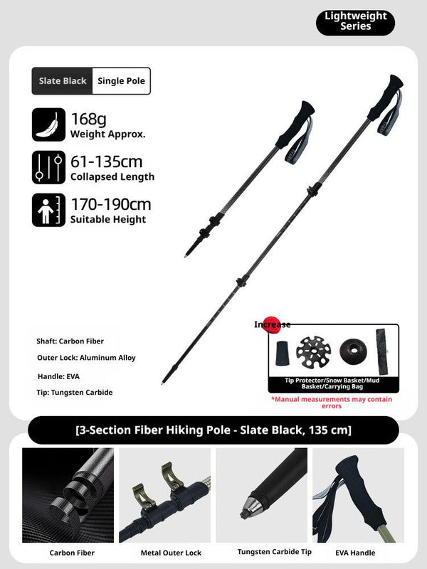 CarbonFiberTelescopicPole-ForHeightsUnder190cm