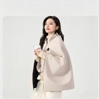 USB Washable Heated Shawl-No Power Bank Included-Apricot
