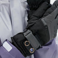 Winter Self-Heating Windproof Touchscreen Gloves-Black Gray