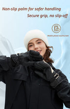 Winter Self-Heating Windproof Touchscreen Gloves-Blue and White