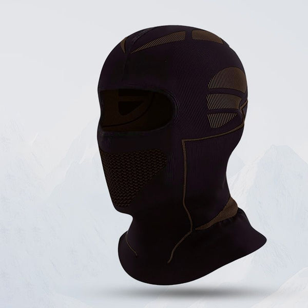 Windproof Thermal Full-wrap Balaclava - Black and Brown