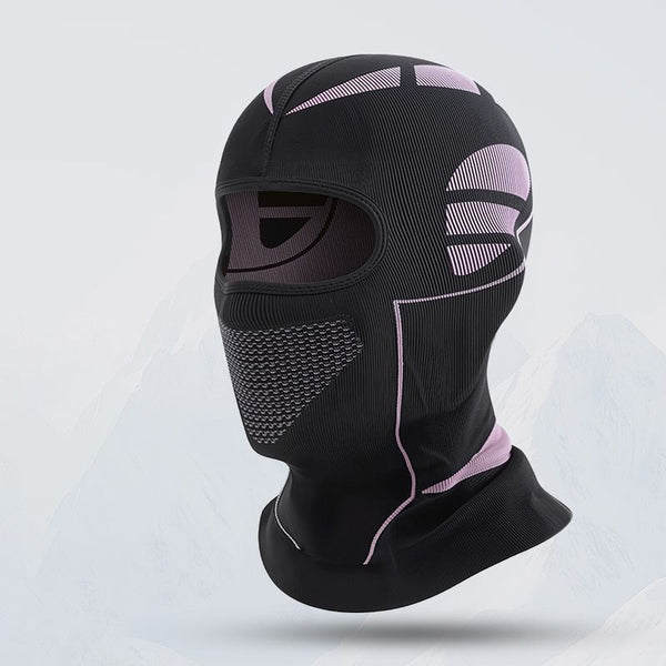 Windproof Thermal Full-wrap Balaclava - Black and Pink