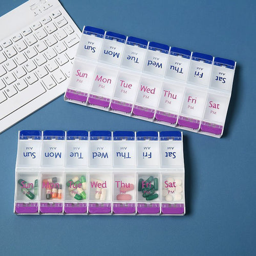 14-Compartment Weekly AM/PM Pill Organiser