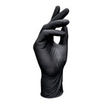300Pcs Black Nitrile Gloves Medium