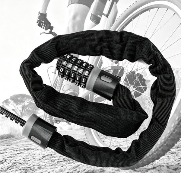 Bike Combination Lock - Black Grey (1.2m)