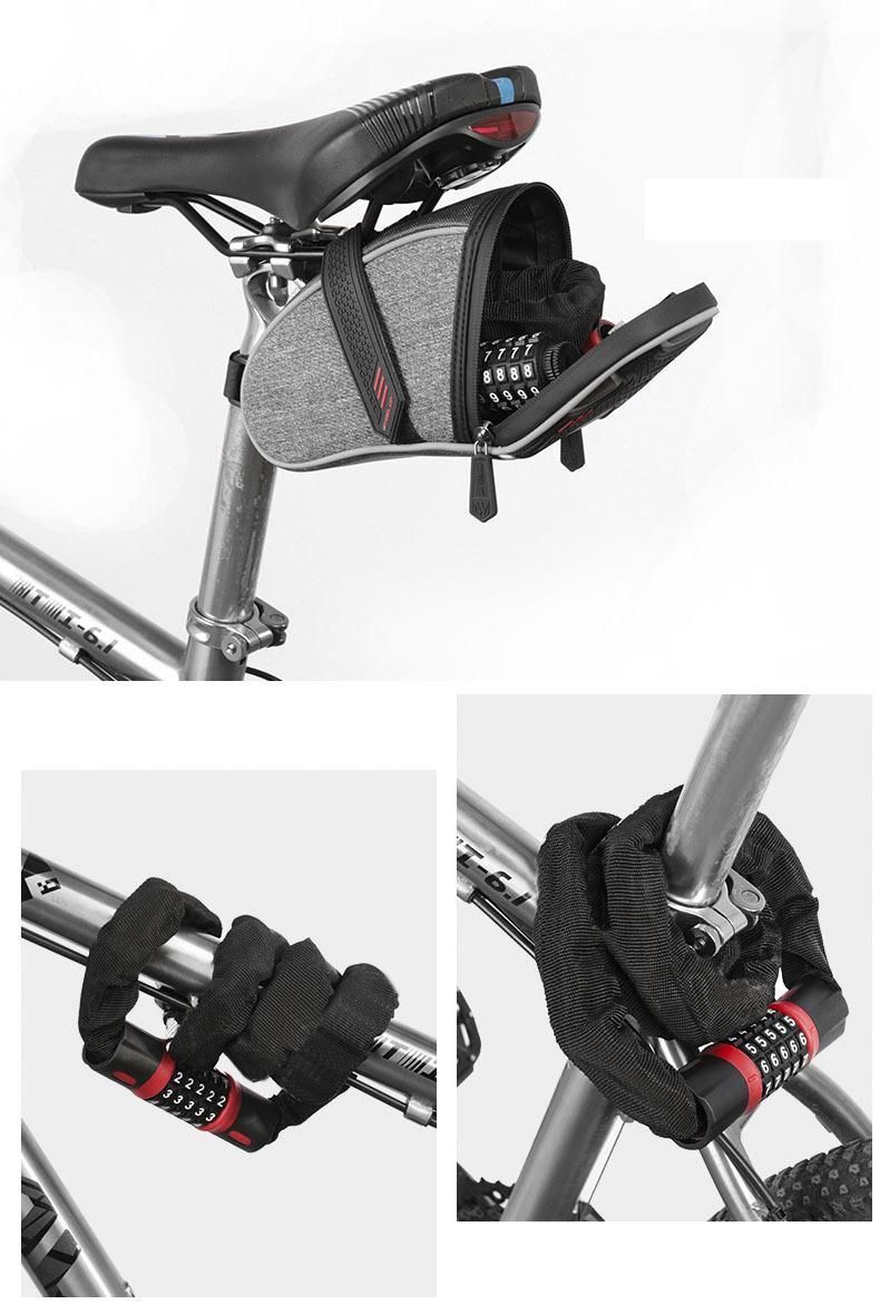 Bike Combination Lock - Black Grey, 1.2m