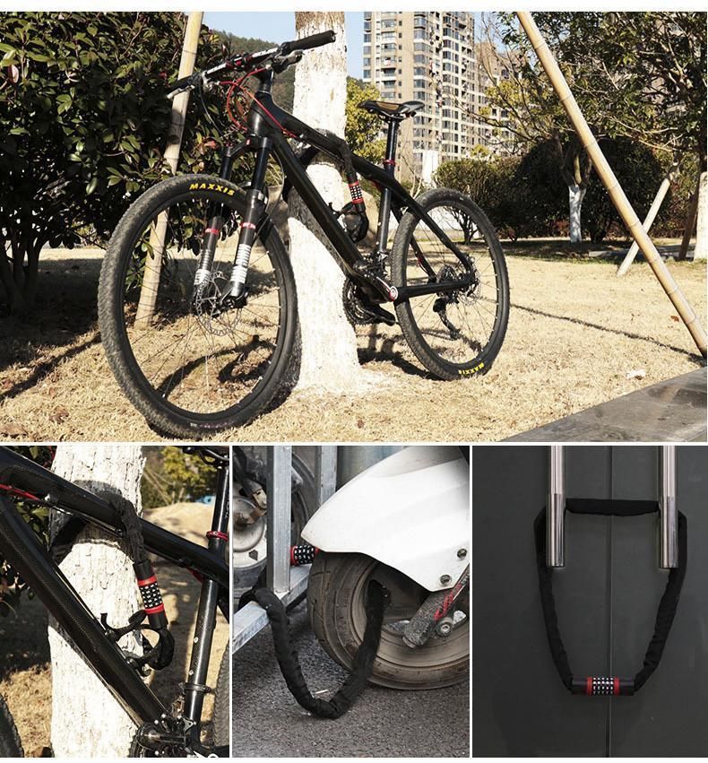 Bike Combination Lock - Black Grey, 1.5m