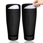 2 Pairs Soccer Shin Guard Sock Blue Size S
