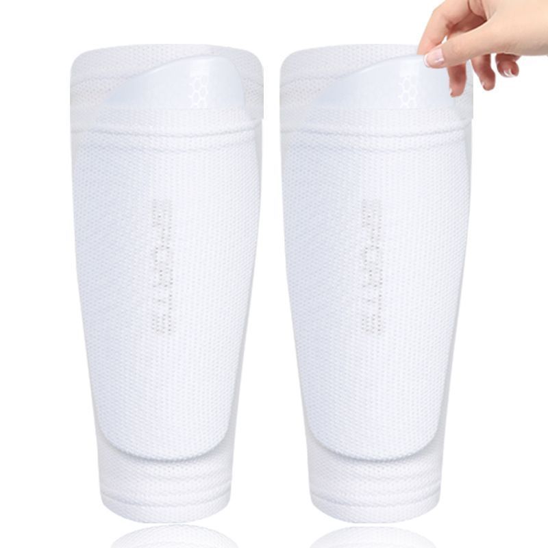 2 Pairs Soccer Shin Guard Sock Blue Size S