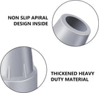 Large Inner Diameter 19mm Grey Crutch Rubber Ferrules