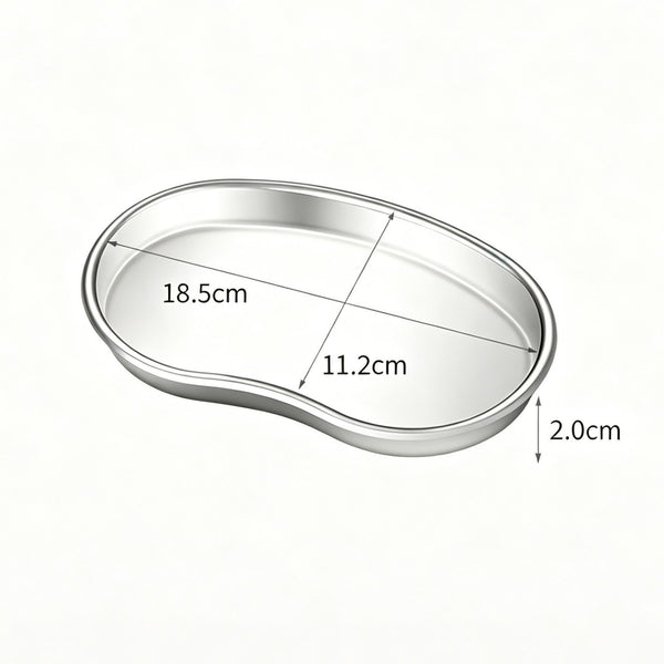 Small Curved Tray 201 Stainless Steel 2pcs