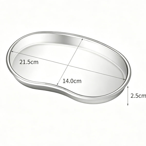 Large Curved Tray 201 Stainless Steel 2pcs