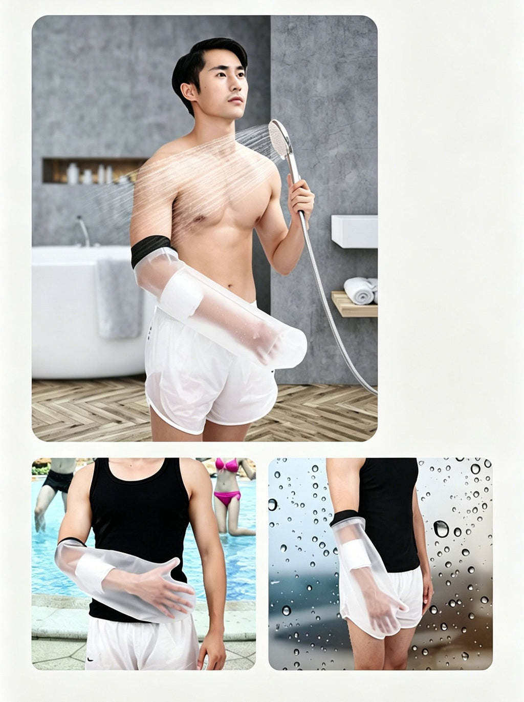 Adult Foot Cast Waterproof Bath Protector 2Pcs