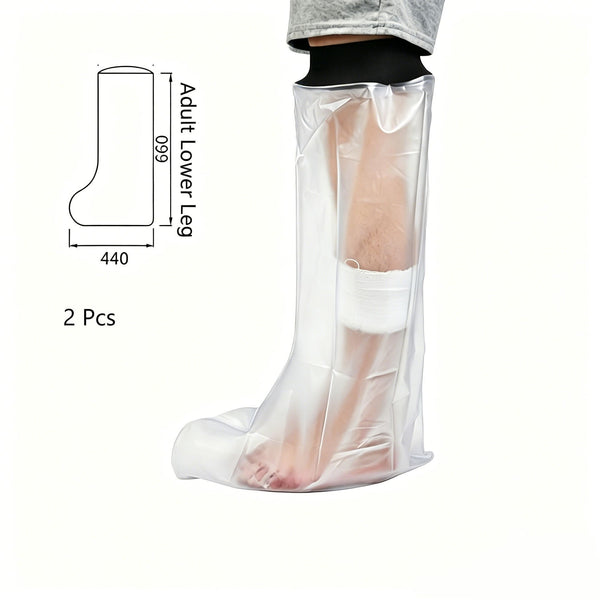 Adult Calf Cast Shower Waterproof Cover(2Pcs)