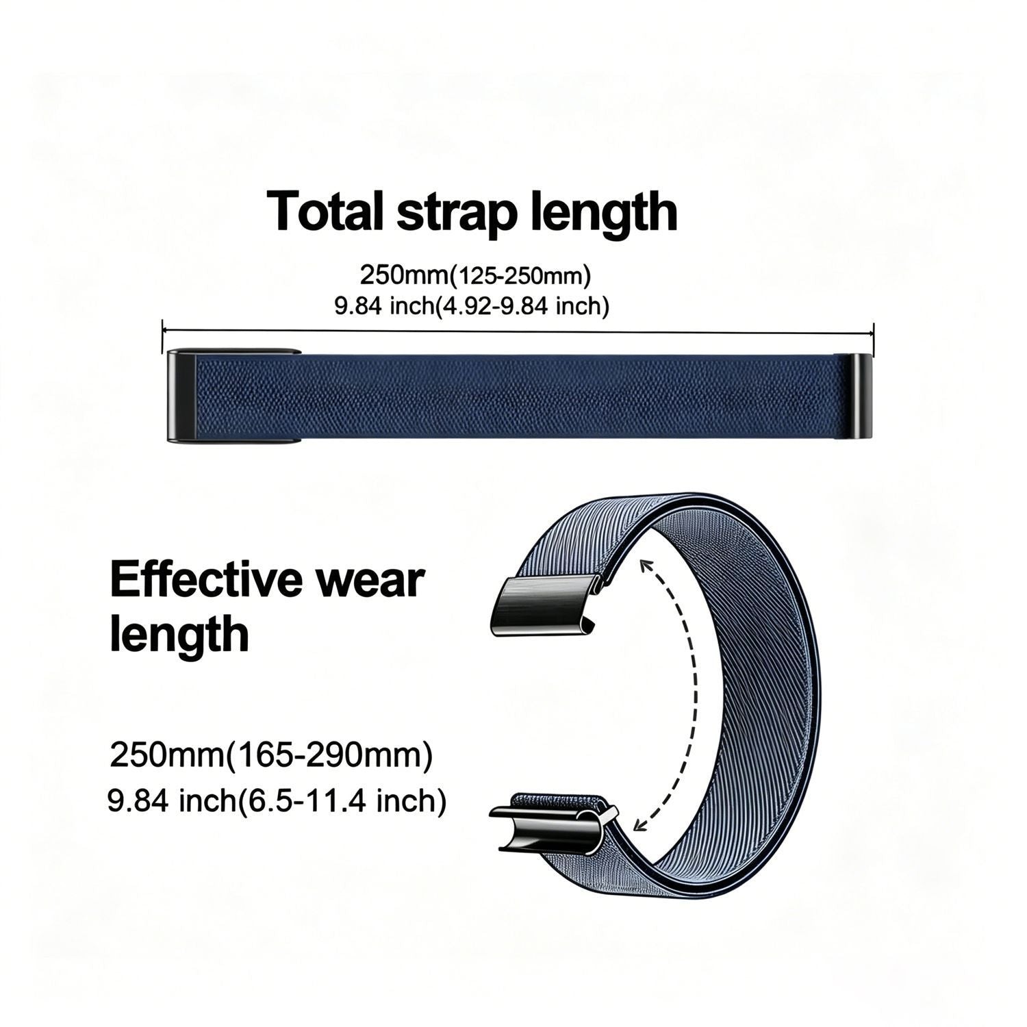 Nylon Sport Watch Strap - Dark Grey