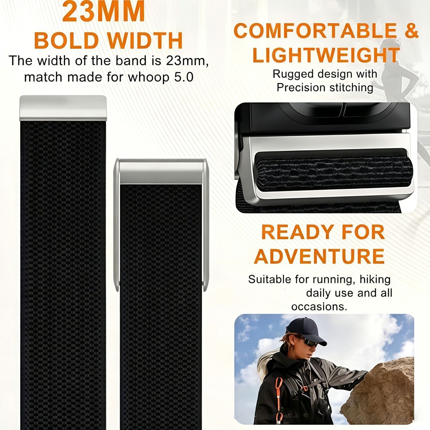 Nylon Sport Watch Strap - Dark Blue