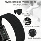 Nylon Sport Watch Strap - White with Gold Buckle
