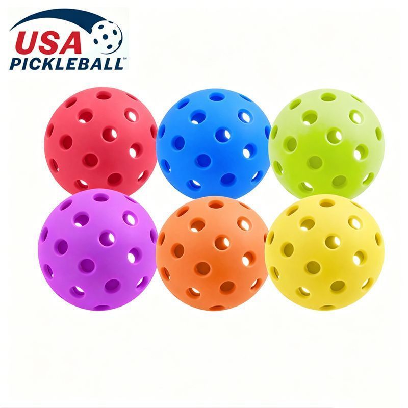 15Pcs 72mm Green Pickleballs 26-Holes