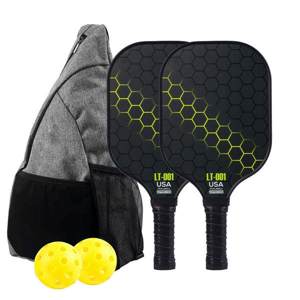 Yellow Pickleball Set with Bag 03