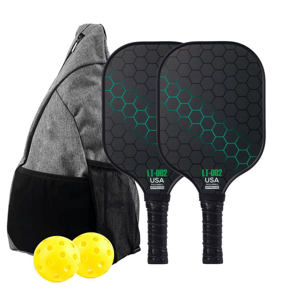 Green Pickleball Set with Bag 03