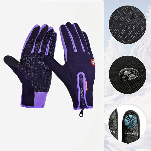 Upgraded Thermal Cycling Gloves - Purple L