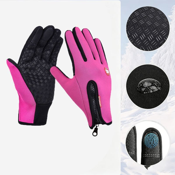 Upgraded Thermal Cycling Gloves - Hot Pink M