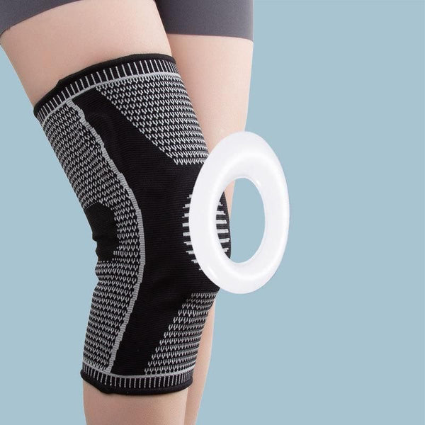 2 Pack Knee Sleeve Black Size L
