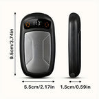 2PCS of rechargeable hand warmers with COB lights, featuring rapid heating, 3 adjustable modes, and a portable magnetic electric design.