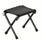 Folding Camping Stool with Hook 660g Lightweight Oxford Cloth Collapsible Seat for Fishing Picnic Hiking & Waiting(khaki)