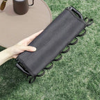 Folding Camping Stool with Hook 660g Lightweight Oxford Cloth Collapsible Seat for Fishing Picnic Hiking & Waiting(khaki)