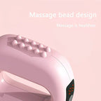 1PC Multifunctional 5-Speed Massage Ring: Mini Fascia Gun, Universal for Whole Body Waist and Back, Essential for Fat Burning and Fitness Relaxation./pink