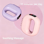 1PC Multifunctional 5-Speed Massage Ring: Mini Fascia Gun, Universal for Whole Body Waist and Back, Essential for Fat Burning and Fitness Relaxation./pink
