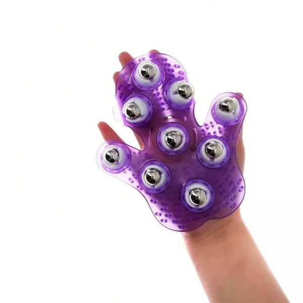 Palm Nine-Ball Manual Massage Roller (Purple)