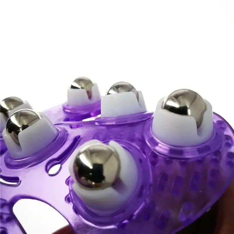 "Palm Nine-Ball Massager" – One Roll Relieves Fatigue, Full Relaxation for Neck, Shoulders, Legs and Feet. Take It Anywhere at Home or Work. A New Essential for Healthy Living.(purple)