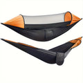 Sun-Protection Outdoor Hammock｜2-in-1 Detachable Mosquito Net, Portable Camping Essential。orange