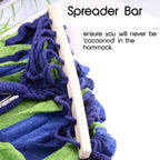 Outdoor Camping Hammock Portable Travel Swing Balance Hammock for Beach Hiking Backyard Relax Chai(2.8*1.5m  BLUE)