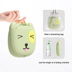 Car Folding Potty, cute cartoon design, folds in seconds for easy carrying, widened seat ring for comfort and stability, suitable for both home and travel.(YELLOW)
