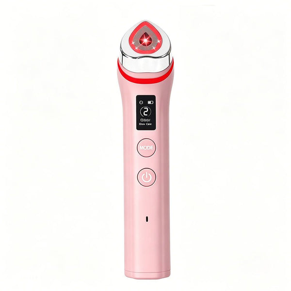 LED Microcurrent Five-Colour Light Therapy Beauty Device (Pink)