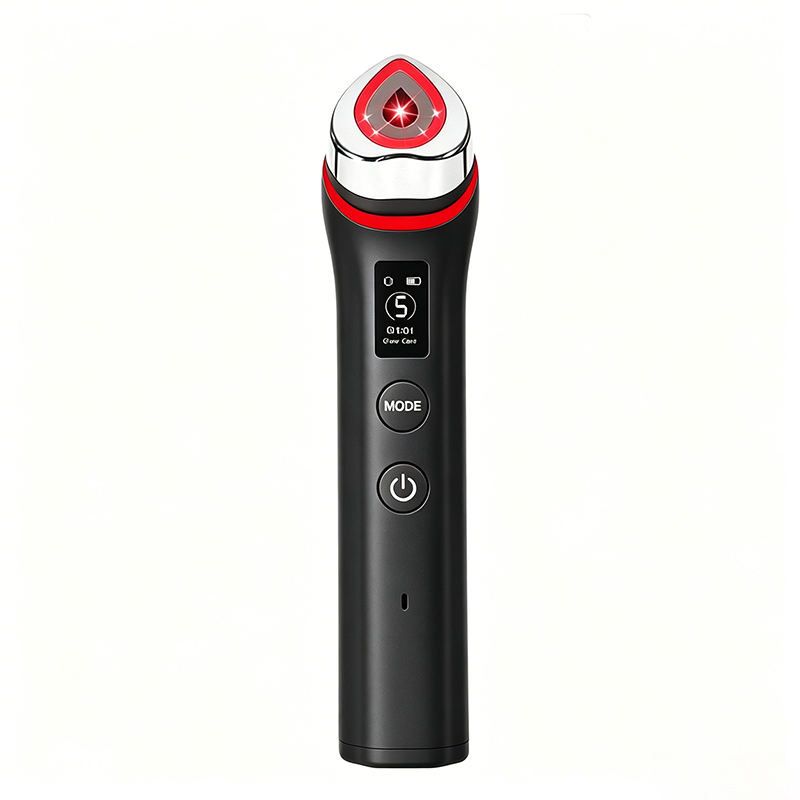 Beauty Device: Red and Blue Light, Home Use, Portable, Vibrating, Multi-Functional, with Voice Guidance, 5-Color Light Therapy, Eye Massage, Eye Care Device/"Upgrade" pink beauty introducer