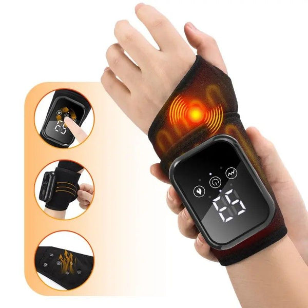 Heated Wrist Massager with Infrared Heat & Vibration