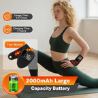 Heated Wrist Massager with Infrared Therapy - 3 Heat & 3 Vibration Levels, Rechargeable, Ergonomic Design