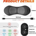 Graphene Heating Vibration Lumbar Massager, 3 in 1 Back Cushion, Lumbar Support + Massage & Heat Therapy, Deep Relaxation for a Warm Sleep
