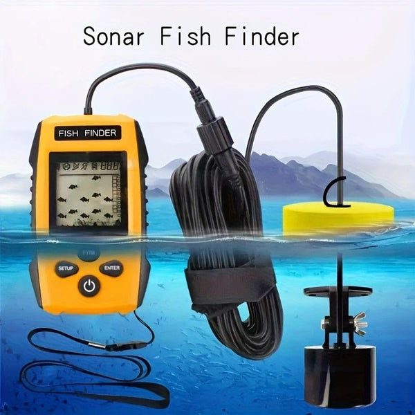 【Hot Sale】Handheld Fish Finder - Sonar Water Depth Detector Portable Fishing Gear