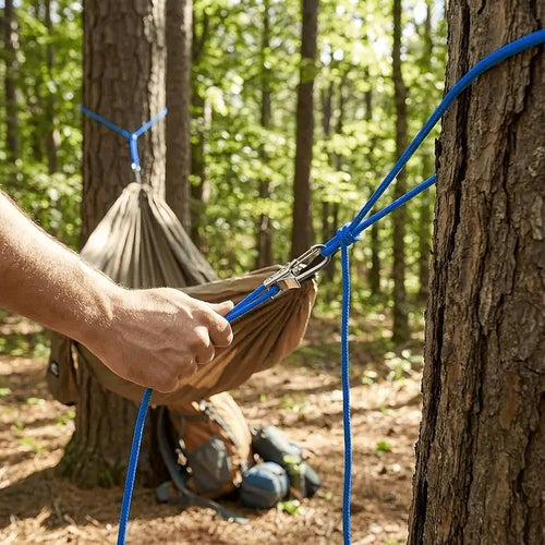 12-Piece Outdoor Tent Guyline Tensioner Kit, Dual-Row Buckle Brass Roller, Rebound Self-Locking Sturdy Windproof